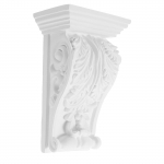 13,5 cm Valge PU Euroopa stiilis Nikerdustega Kolonnipead Konsoolid Dekoratiivsed Sisestused Nikerdustega Applique M&ouml;&ouml;bliklambrid Dekoratiivsed 20.50X13.50X8.00CM