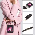 Sobib Motorola Razr 50/40 Ultra/60/70 telefonikotile integreeritud rihma ja kaardipesaga kaitsev nahkkate Motorola Razr 40 Ultra (O must