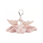 JELLYCAT M&uuml;&uuml;tilised Loomad Roosa Draakon Koti Ripats Nukk Pehmem&auml;nguasi 5cm K&otilde;rgus Box Not Included white