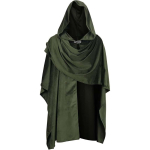 Gootiline keskaegne keep pol&uuml;estrist ja taaskasutatud kiust Halloweeni, cosplay ja lavastuste jaoks Green Cape black
