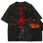 DOOM T-s&auml;rk Graafiline Prindi Videom&auml;ngu S&auml;rgid Unisex Puuvillased T-s&auml;rgid L black