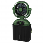 Kaasaskantav pihustiga ventilaator LED-valguse ja puldiga, 20000mAh laetav telkimisventilaator &otilde;ue jaoks