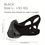 Kardiotreeningu mask Parandab vastupidavust Treeningumask Jooksmiseks, Treeninguks, Fitnessiks Ja Sporditreeninguks S