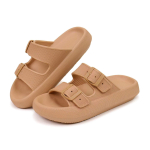 Evshine Naiste Suvised Sandaalid Reguleeritava Pandlaga Pehme P&otilde;hjaga Slip-On Rannakingad Meeste Platvorm-EVA Sussid Majasussid 35-36 roheline