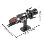 MOC-233717 Rocinante S4 ehitusklotsid Mudel The Expanse Mini Rocinante S4 kosmoselaev Klotsid Kokkupandavad M&auml;nguasjad Laste S&uuml;nnip&auml;evakingitused