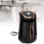 T&uuml;rgi kohvimasin 600W 4 tassi &Uuml;levooluvastane Kuivkeetmisvastane Kaasaskantav T&uuml;rgi kohvimasin koju EU pistik 220V gray