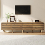 TV-kapp 75-tollisele telerile, madal kapp 4 uksega, v&otilde;rkjas esiosa ja kaablikanalid, suur hoiuruum elutuppa, puiduv&auml;rvi, 170x35x40 cm 180 x 40 x 46 cm looduslik