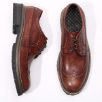 Meeste Brogues Oxford Paksude Taldadega &Uuml;marate Ninadega Paelkinnitusega Moodsad Vabaajajalatsid Ehtne Nahk Nikerdustega Klassikalised &Uuml;likonna &Auml;rijalatsid K&auml;sit&ouml;&ouml; 43 black
