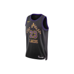 Nike Lebron James Los Angeles Lakers City Edition 2023/24 Meeste Nike Dri-FIT NBA Swingman S&auml;rk Must DX8506-012 M