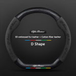 Kleebised S&uuml;sinik Suede Auto Roolikate Alfa Romeo GT 147 156 159 166 Giulia Tonale Stelvio Giulietta Mito Milano jaoks gray