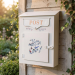 Seinale paigaldatav postkast Dekoratiivne sein Vintage-stiilis Veranda, Koduperemeeste jaoks white