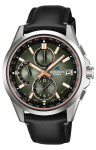 Casio Oceanus OCW-T2600RL-3AJR Klassikaline seeria Retrotoonide kollektsioon Raadio-p&auml;ikeseenergia kell Titaan Roheline nahk Jaapani siseturu originaal gray