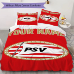 Kohandatud Nimega PSV Eindhoven Mustriga Voodipesu Tekikott Padjap&uuml;&uuml;r Kodu Kaunistus S&uuml;nnip&auml;eva Kingitus (1*tekkikott+2*padjap&uuml;&uuml;r ilma t&auml;idiseta) 200x200cm