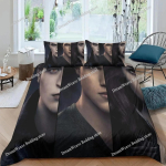 Bella Vampiir T&uuml;druk Voodipesukomplektid Peen Vooditarvete Komplekt Videviku Tekikate Tekikott Voodipesukomplekt S&uuml;nnip&auml;evakingitus EU Single 135*200cm/53x79in 3pcs