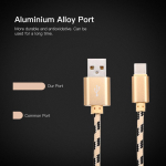 C-t&uuml;&uuml;pi USB-laadijakaabel Laadimisandmekaabel TypetoC-telefonikaabel andmeside s&uuml;nkroonimine nailonist punutud must