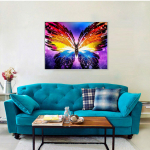 Teemanttikandid Ristpistes liblikas teemantmaalimise tarvikud Loomade teemantkunst Kodukaunistus 20X30CM