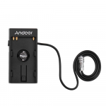 Kaamera DV aku toiteploki kinnitusplaadi adapter 1/4-tollise kruviga Blackmagic Cinema jaoks Straight Cable must