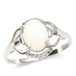 H&otilde;bes&otilde;rmus  Goddess Opal  H&otilde;bevalge (roodiumiga kaetud) - 12 mm 58 valge