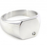 Chevali&egrave;re Homme Acier 'Charles' - 11x10 mm 52 h&otilde;be