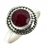 Bague Argent 'Heaven' rose - 11 mm 54 Heleroosa