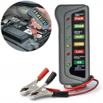 12 V autoaku tester, digitaalne generaator 6 LED valguse diagnostika t&ouml;&ouml;riist must
