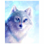 5D DIY teemantmaal T&auml;is &uuml;mmargune multikas Fox Teemanttikandid 20X30CM