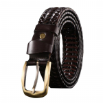 2020. aasta uus v&ouml;&ouml;, meeste nahast rihm, k&auml;sitsi kootud vabaaja metsik lihtne m&otilde;&otilde;nav&ouml;&ouml; 120cm kohv