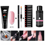 Limegirl 15ml/4tk Poly Gel Set Kiire ehitusgeel k&uuml;&uuml;nte pikendamiseks Poly Gel Kit Nail Art k&uuml;&uuml;nte pikendamiseks Slip Solution
