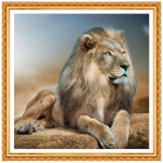 Uus Teemant 5D Teemantmaal Ristpistega Crystal Lion Dekoratiivne Teemanttikandid 20X30CM