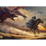 Ruut/&uuml;mmargune teemant 5D DIY teemantmaal Knight 3D tikandid Ristpistes mosaiik Kodukaunistus Full Square (20X30CM)