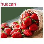 Huacani DIY 5D t&auml;ispuur Teemantmaal, maasikakunst Tikand Ristpistes Mosaiik Kodukaunistuse kingitus Full Square 20*30 cm