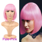 Pruun l&uuml;hike Bob parukas tukkidega naistele Kuumakindlad s&uuml;nteetilised parukad Cosplay Party Lolita Bob Soengud H&otilde;beroheline