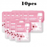 LAIKOU Sakura Mask Muda v&auml;rskendav s&uuml;gavpuhastav valgendav poore kahandav mask N&auml;onahahooldustooted 10PCS roosa