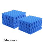 Studio Acoustic Foams paneelid heliisolatsioonivaht 30 * 30 cm / 12 * 12 tolli, pakis 36 tk, tumehall Pack of 24pcs tumehall v&auml;rv
