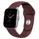 20mm/22mm silikoonrihm Amazfit GTS 3/2/2e/GTS2 Mini/GTR 42mm/47mm/GTR 3/3 Pro/2/2e spordikella k&auml;ev&otilde;ru Amazfit bip rihm jaoks 22mm Watch Band pruun