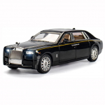 1:32 sulamist kollektsioneeritav must Rolls Royce Phantom m&auml;nguasi, tagasit&otilde;mmatavad s&otilde;idukid survevalu mudelauto 17*6*4.5CM