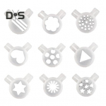 9 tk 32 mm j&auml;&auml;tumise otsik Universaalne kergesti puhastatav sisel&auml;bim&otilde;&otilde;t 29 mm mitmesuguse mustriga j&auml;&auml;tisemasina osa riba t&ouml;&ouml;riistad valge