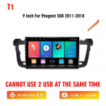 Icreative 2 dini autoraadio Peugeot 508 jaoks 2011-2018 Androidi autoraadio Auto Carplay Navigatsioon GPS Multimeedia BT-m&auml;ngija DVD-m&auml;ngija puudub