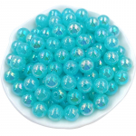 20/40 tk 8 10 mm AB v&auml;rvi akr&uuml;&uuml;l &uuml;mmargused helmed ripats DIY kaelakee k&auml;ev&otilde;ru ehete valmistamiseks 10mm 20Pcs j&auml;rve sinine v&auml;rv