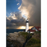 5D DIY Teemantmaaling Tuletorn Teemanttikandid T&auml;ismosaiigikomplektid Ristpistes Kodukaunistus K&auml;sitsi valmistatud kingitused Round 20x30cm