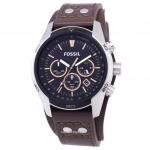 Fossil Coachman Chronograph Must numbrilauaga pruun nahast meeste k&auml;ekell CH2891