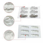 6 Lian Snow Mountain j&auml;&auml;m&auml;e vulkaan silikoonvaht koogivormi želee &scaron;okolaadij&auml;&auml;tise magustoit valge