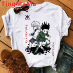 Jaapani Anime Hunter X Hunter T-s&auml;rk Meeste Kawaii Cartoon Gooti Killua Graafilised T-s&auml;rgid Manga Harajuku Topid Unisex T-s&auml;rgid Meeste S