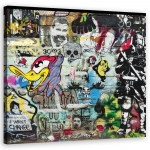 L&otilde;uenditr&uuml;kk Graffiti Street Art 30x30 mitmev&auml;rviline