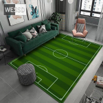 3D jalgpalliv&auml;ljaku kate elutoa jaoks Pehme p&otilde;randamatt, mikrokiust suur vaip 160x200cm 1pcs