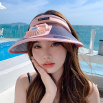 (Qunide) USB-laadimisventilaatori suvekork, jahutatud golfim&uuml;ts, p&auml;ikesekaitsekork, hingav t&uuml;hi &uuml;lemine ventilaatorikork reguleeritavate rihmadega One Size roosa