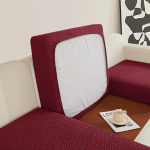 Jacquard diivanist istmepadja katted elastsed tugitooli kate nurgadiivani katted m&ouml;&ouml;bel istme diivani kate elutuppa Normal Size (S)-1pc veinipunane v&auml;rv