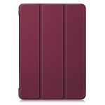 iPadi jaoks 7 8 9 10 &uuml;mbrisalus Smart Hard PC nahkkaane Funda iPad 10 2 10 9 Case Funda jaoks iPad 8 9 10. p&otilde;lvkonna kate iPad 7 / 8 / 9 10.2" veinipunane v&auml;rv