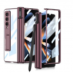 Magnetiline hingedega pliiatsipesaga &uuml;mbris Samsung Galaxy Z Fold 4 kaanega l&auml;bipaistev kronsteini kate Z Fold4 5g jaoks Case Only