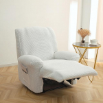 Polari fliisist lamamistooli diivani kate Stretch spandex k&otilde;ikeh&otilde;lmav Lazy poiste toolikatted lamamistooli &uuml;he diivaniga tugitooli katted valge